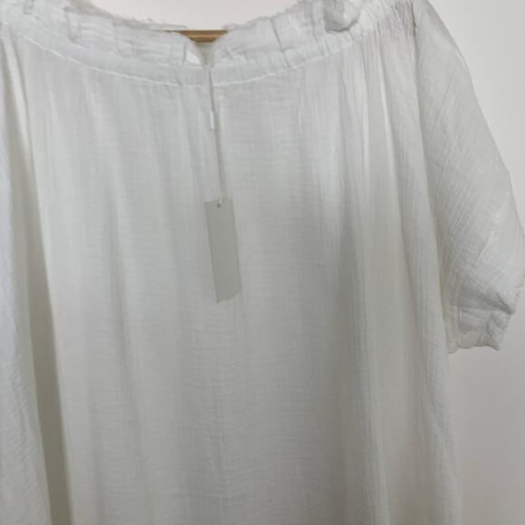 Mikoh Mirakami Cover Up Kaftan Bone White Womens New 2 or US Medium - Picture 9 of 16